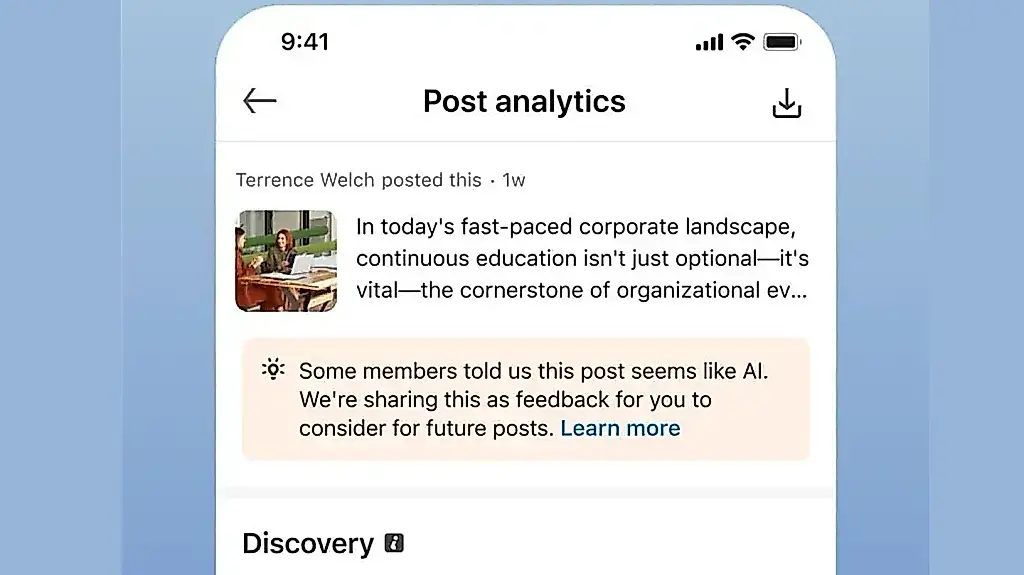 LinkedIn asegura que funciona el botón «AI slop»