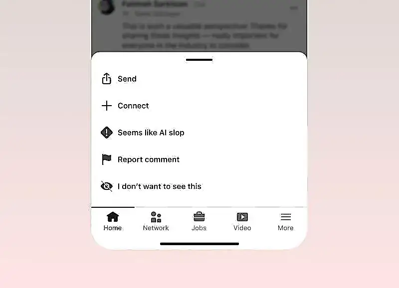 LinkedIn lanza el botón «AI Slop»: un millón de usuarios ya han denunciado contenido generado por IA