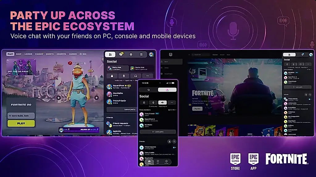 Epic Games unifica el chat de voz de Fortnite