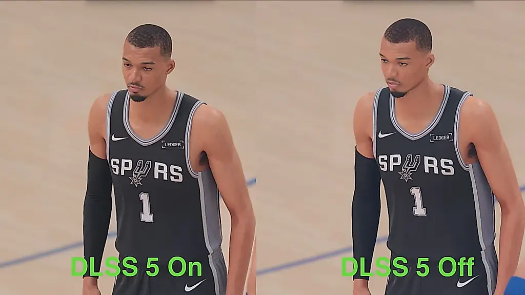 DLSS 5 украшает баскетбол, но съедает мощность