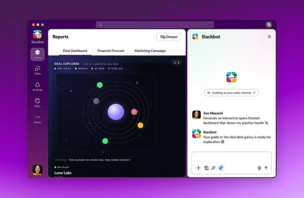 Slackbot preparará un informe