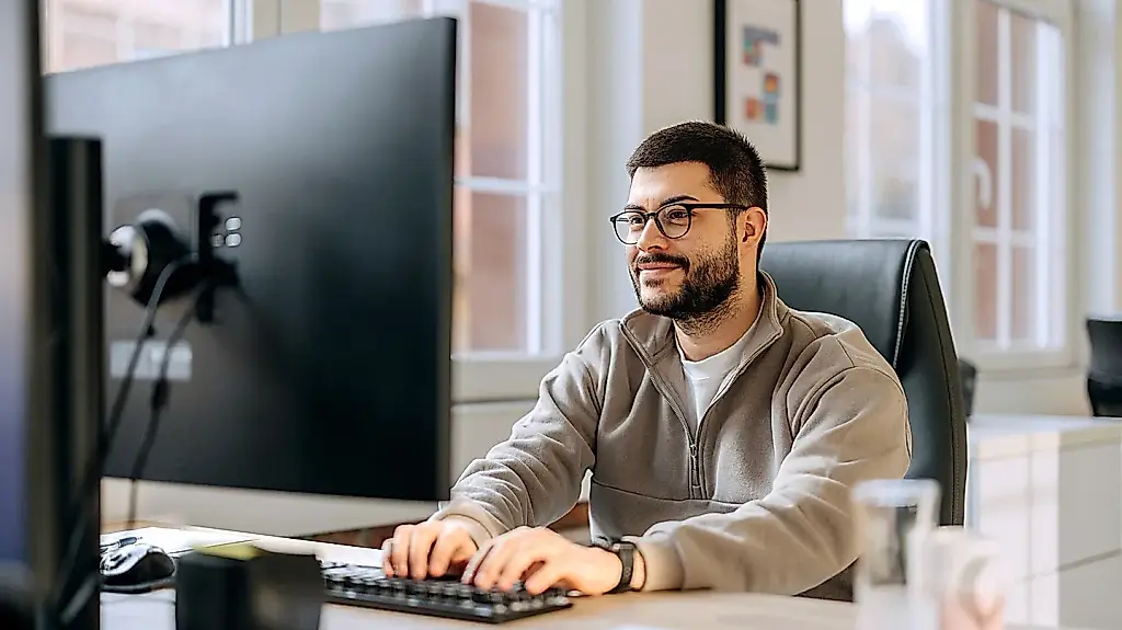 ¿Demasiado cerca del monitor?