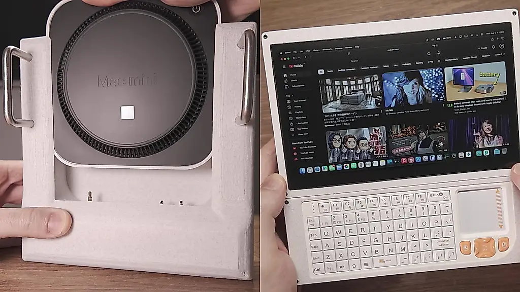 Mac Nano: Mac mini превратили в портативный компьютер с экраном и батареей