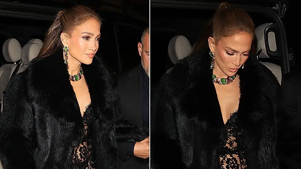 Jennifer Lopez recupera el vestido transparente en la Semana de la Moda de Milán