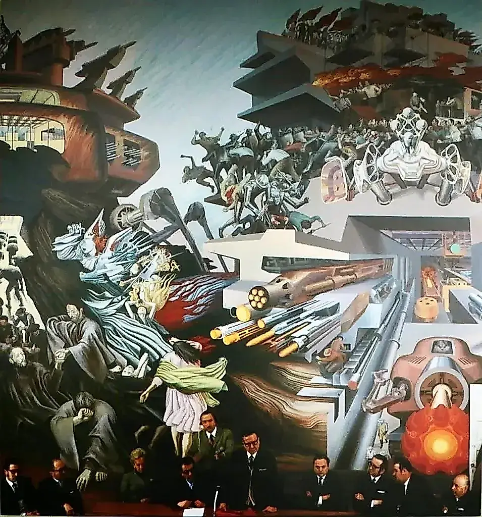 En Chile aparecen unos murales «perdidos» de la época de Pinochet