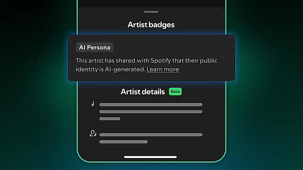 Spotify introduce etiquetas para músicos de IA: desaparecen de las recomendaciones