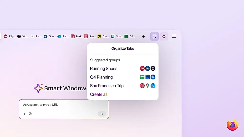 La inteligencia artificial llega a Firefox: Smart Window ya está aquí