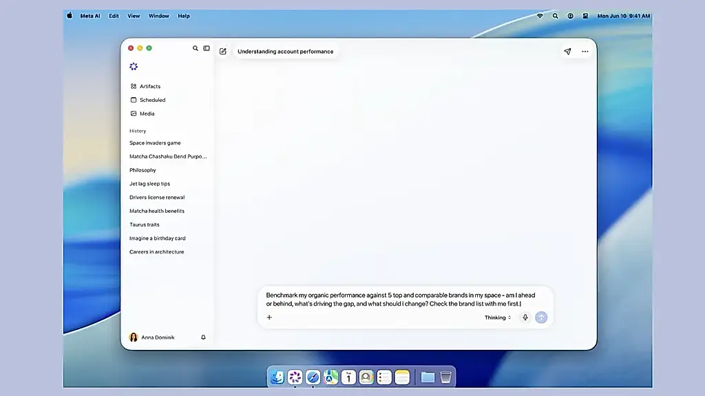 Meta AI lanza una aplicación de escritorio para Mac