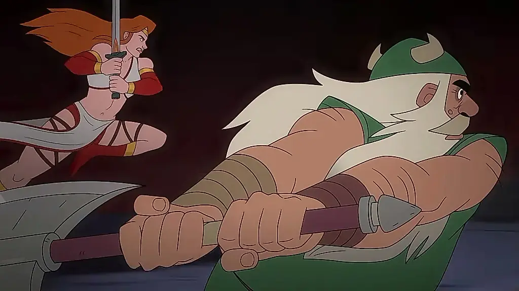 El tráiler de la serie animada de Golden Axe está lleno de bromas a costa de sí misma