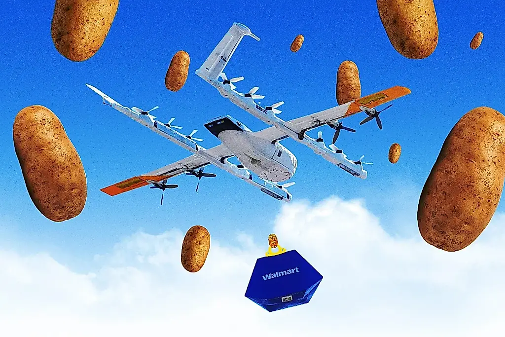 Дрон с картошкой