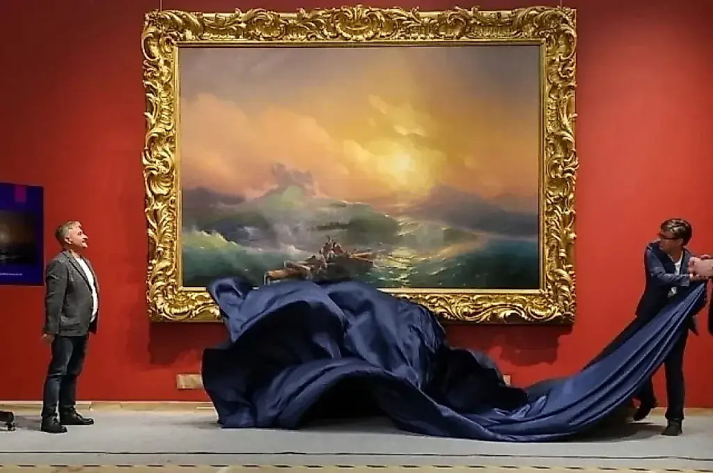 La restauración de La novena ola descubre microfisuras, cola de esturión y una firma oculta de Aivazovski