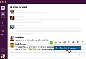 Slack внедряет ИИ, чтобы разъяснять корпоративный сленг