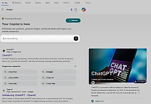 Microsoft снова навязывает свой искусственный интеллект Copilot через Bing