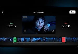 Netflix запускает функцию создания клипов из фильмов и сериалов