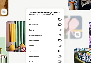 Pinterest запускает «тюнер» для ИИ-контента