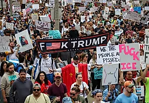 7 миллионов против "Короля Трампа": протесты на марше