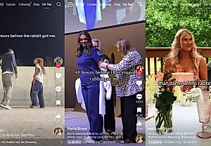 Белый кролик TikTok: грустный тренд