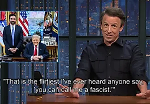 Сет Майерс высмеивает "очарование" Мамдани и реакцию Трампа