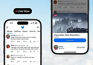 Новое на Bluesky: бейдж «Live Now» и cashtags для всех