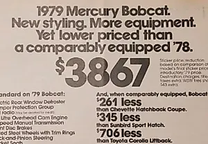 Мой первый автостыд: Mercury Bobcat 1978