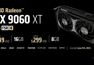 AMD против Nvidia: битва видеокарт RX 9060 XT и RTX 5060