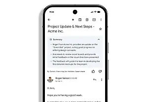 Где резюме? Gmail научился делать сводки писем!