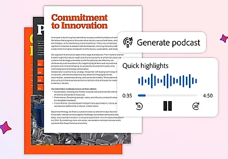 Adobe превращает PDF в подкасты с помощью ИИ
