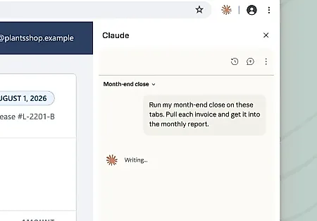 Claude Cowork can now run in a Chrome sidebar