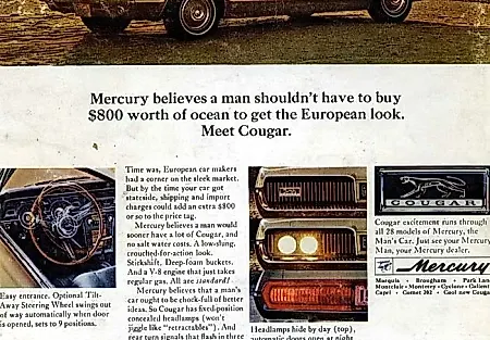 Mercury Cougar: хищник в смокинге возвращается на улицы Калифорнии