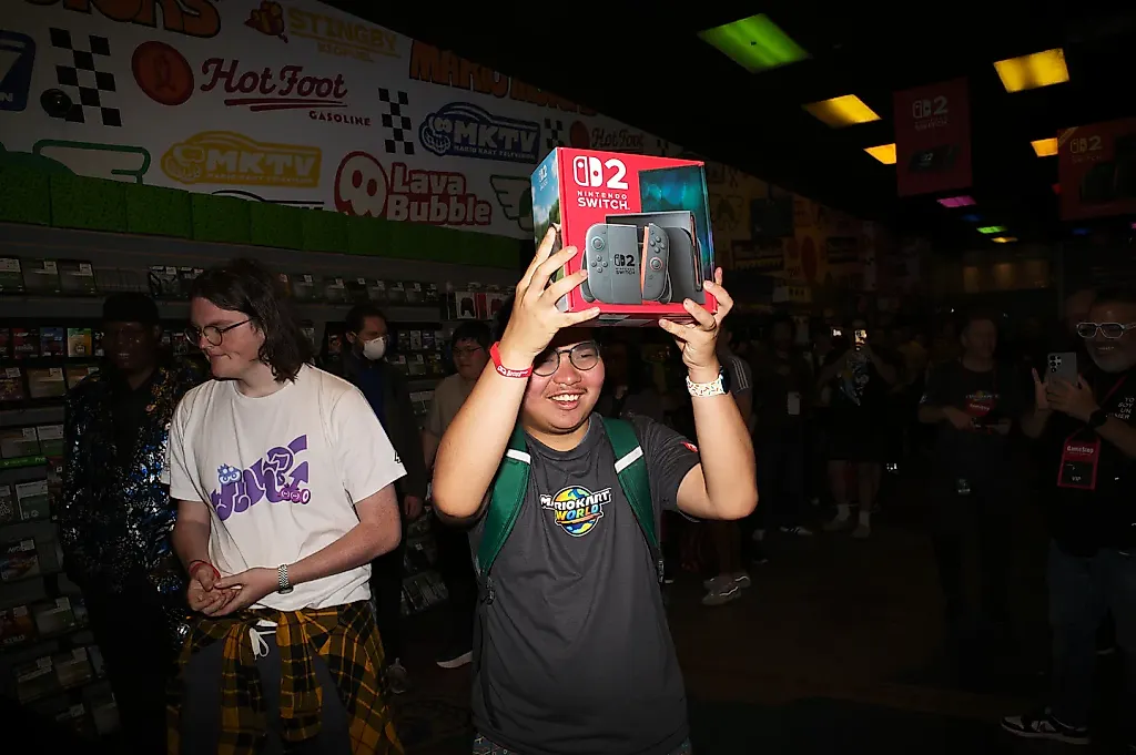 Ночь на крупнейшем мероприятии презентации Switch 2 в Нью-Йорке