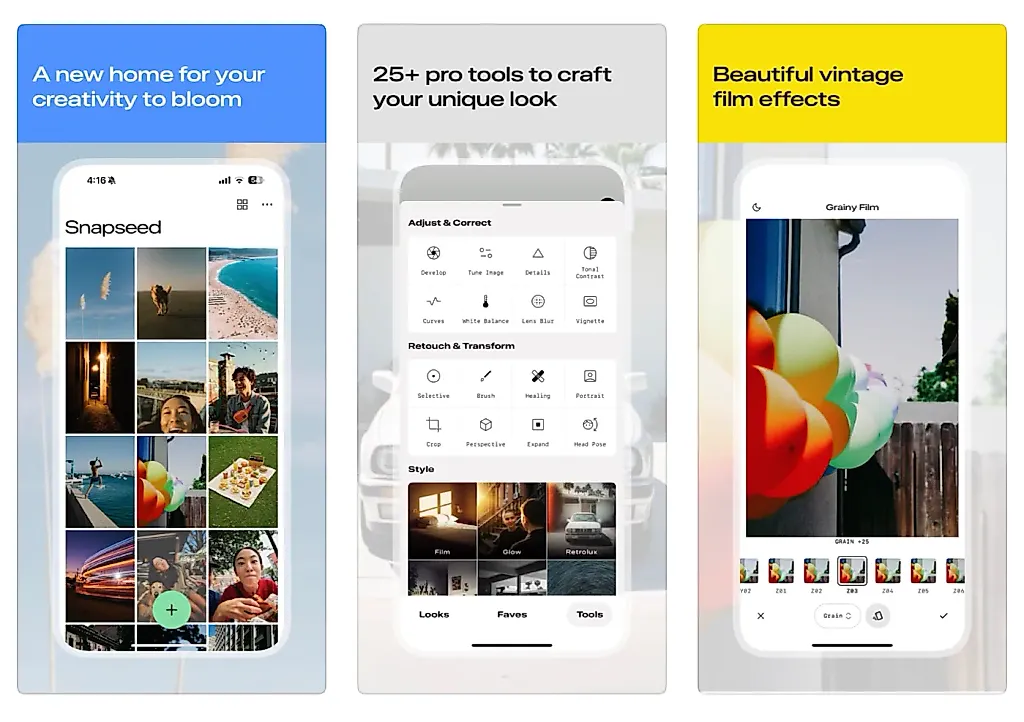 Google перезапустил Snapseed на iOS