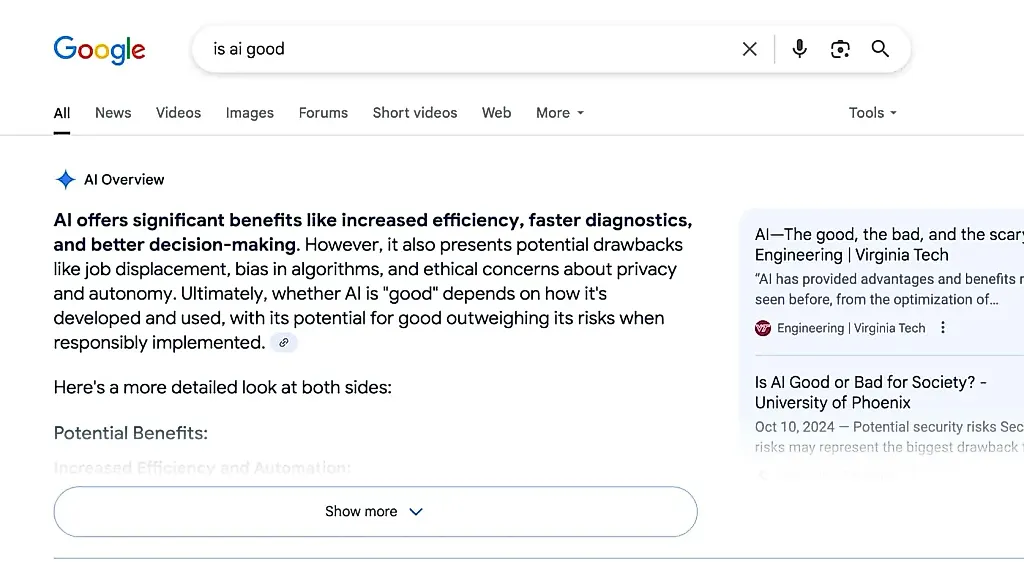 Как отключить AI-обзоры от Google и не умереть от скуки