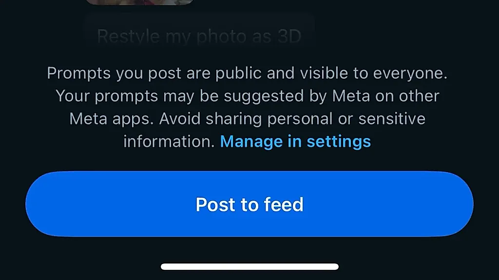 Meta напоминает: «Не делитесь личной информацией!»