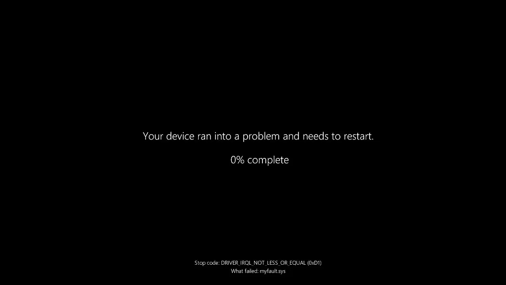 Экран смерти Windows 11 теперь стал чёрным