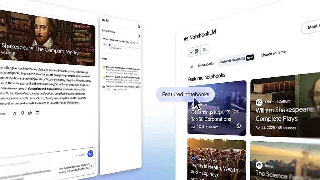 Google запускает ИИ-ноутбуки с экспертным контентом