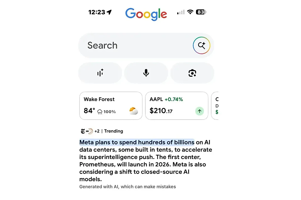 Google сокращает новости до AI