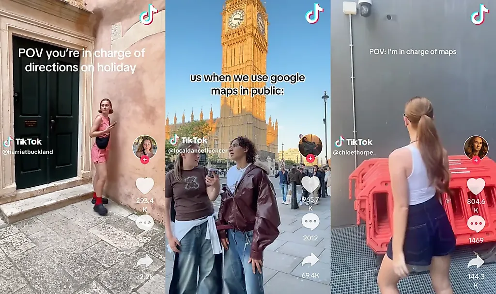 Тренд Google Maps Girl в TikTok: Блуждание сквозь музыку Charli xcx