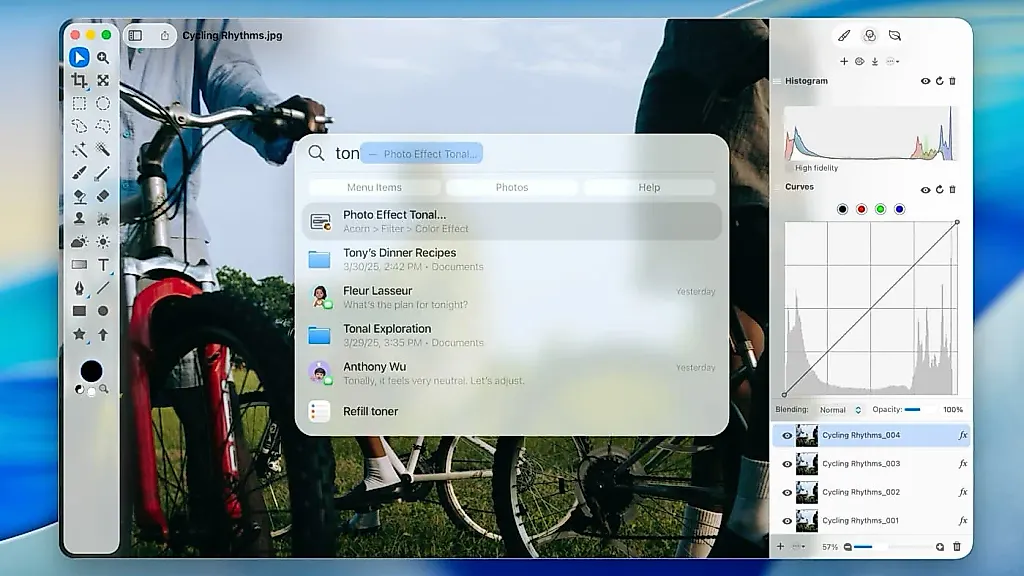 Обновление macOS 26: Spotlight выходит на первый план