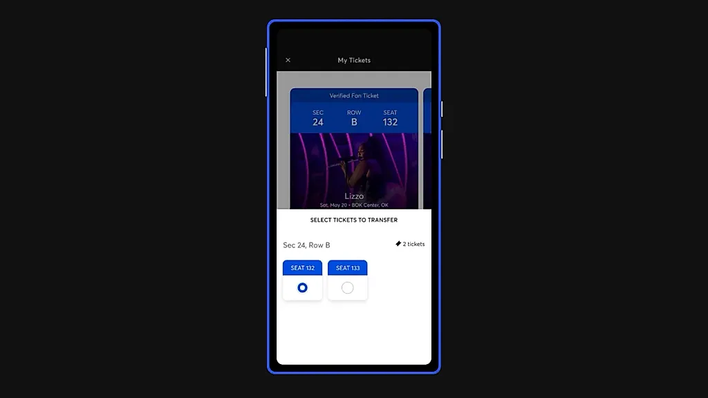Как передать билет Ticketmaster другому человеку