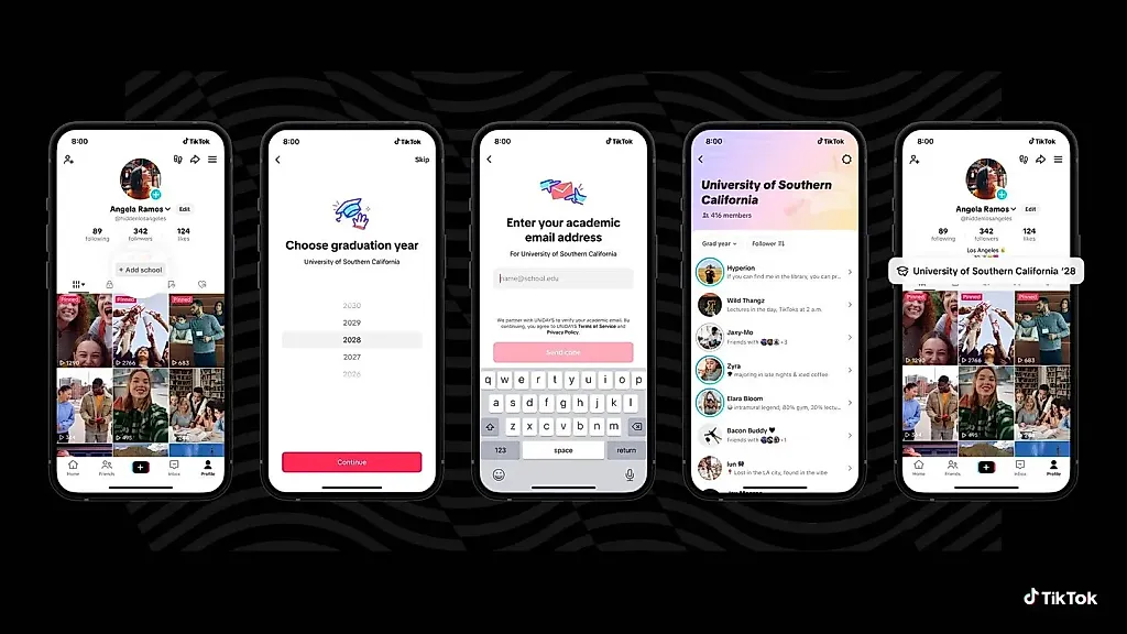 TikTok пробует скопировать Facebook для студентов