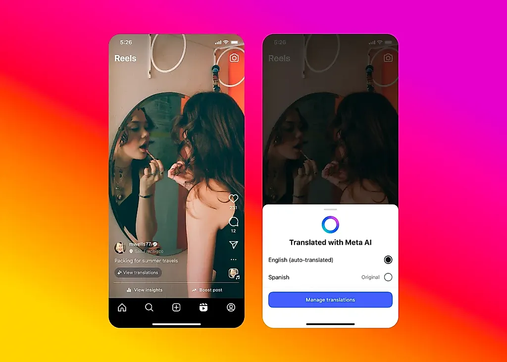 Искусственный интеллект Meta научился переводить голос для Instagram и Facebook