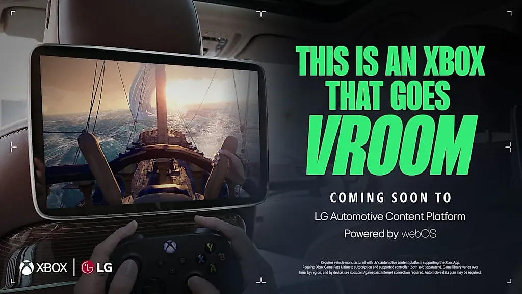LG и Xbox запускают облачный гейминг в автомобилях