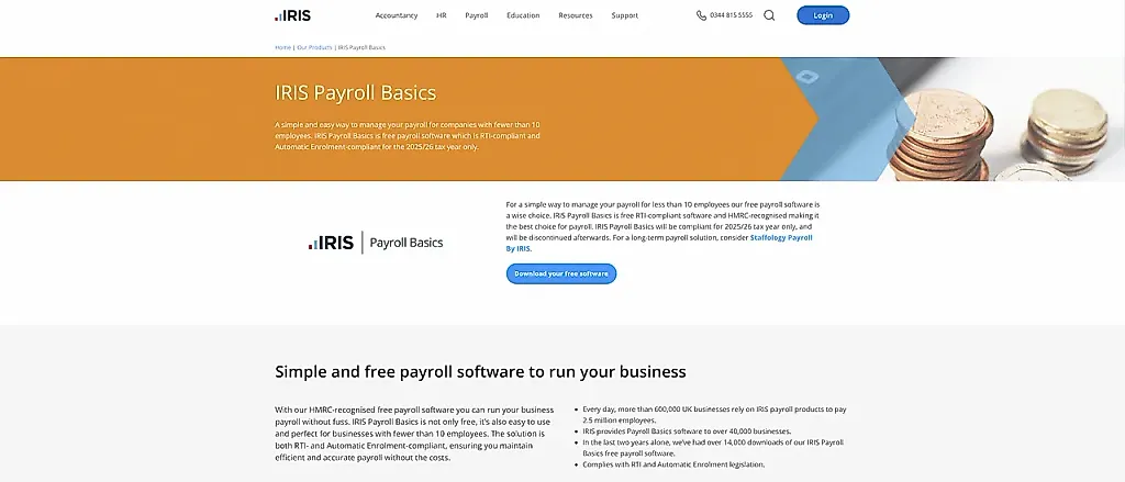 Прощай, IRIS Payroll Basics: бесплатная бухгалтерия прекращает работу в 2026 году