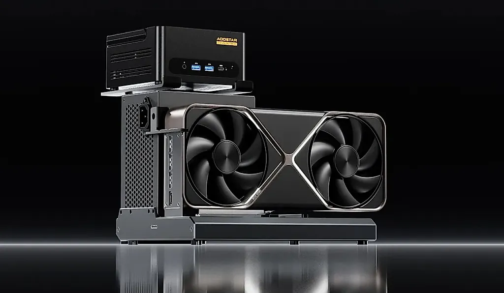 EG01 – странный гибрид eGPU от Aoostar с Thunderbolt 5 и док-станцией для мини-ПК
