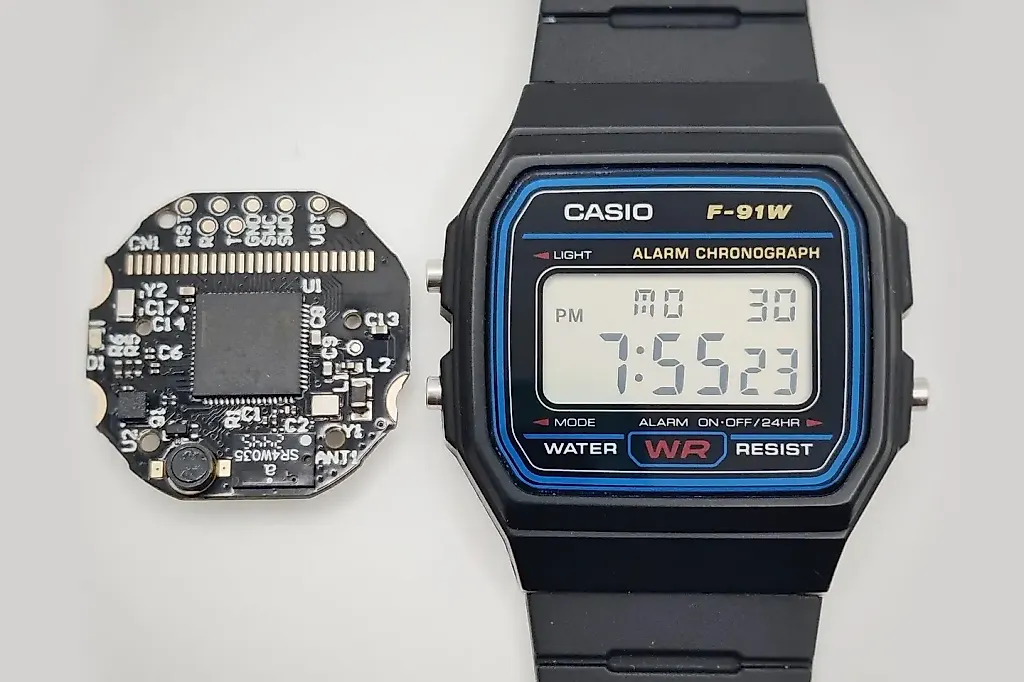 Ретро Casio F-91W получил неожиданное "умное" обновление