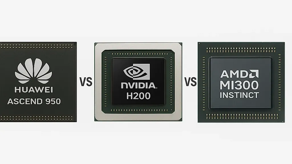 Huawei Ascend 950 против Nvidia H200 и AMD MI300 Instinct — битва ИИ-гигантов