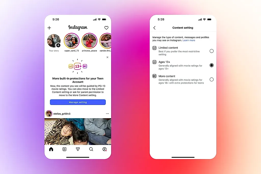 Instagram вводит новые PG-13 ограничения для подростков