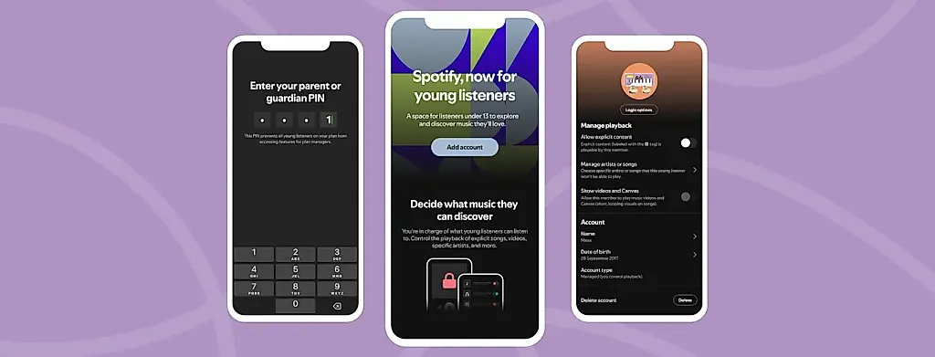 Spotify представила управляемые аккаунты для детей