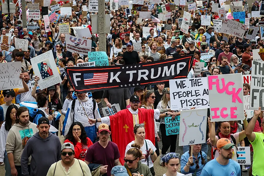 7 миллионов против "Короля Трампа": протесты на марше