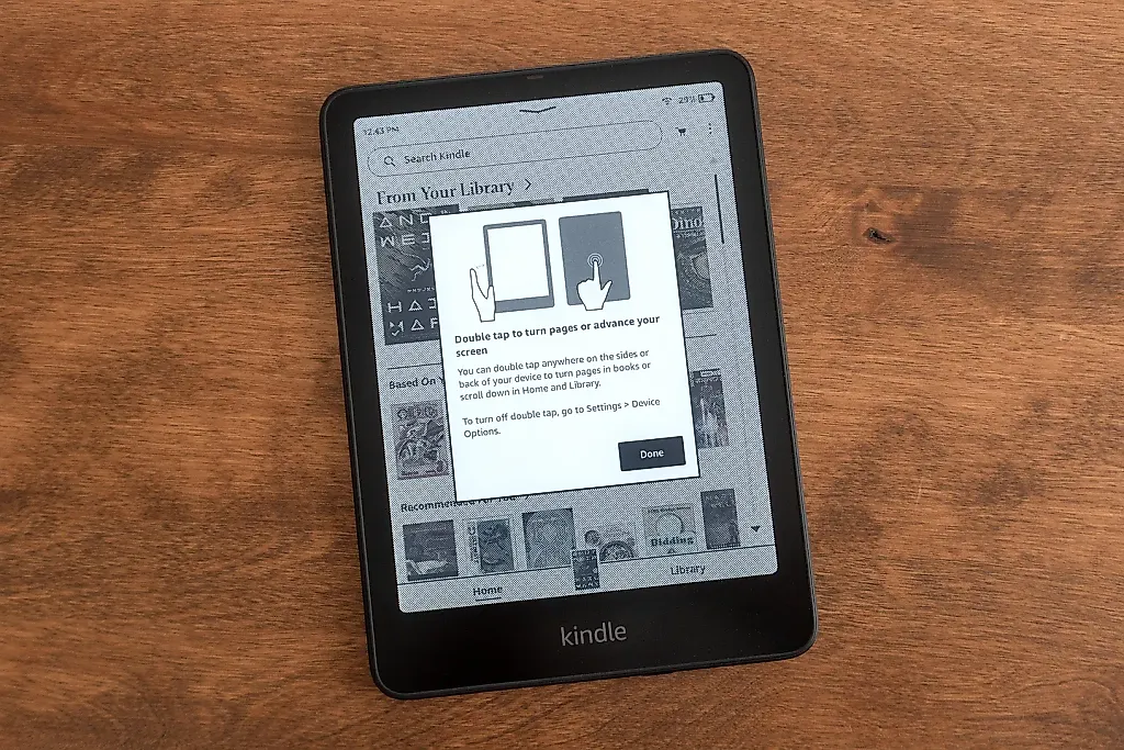 Kindle и новая эволюция: дважды каснись и переверни страницу!